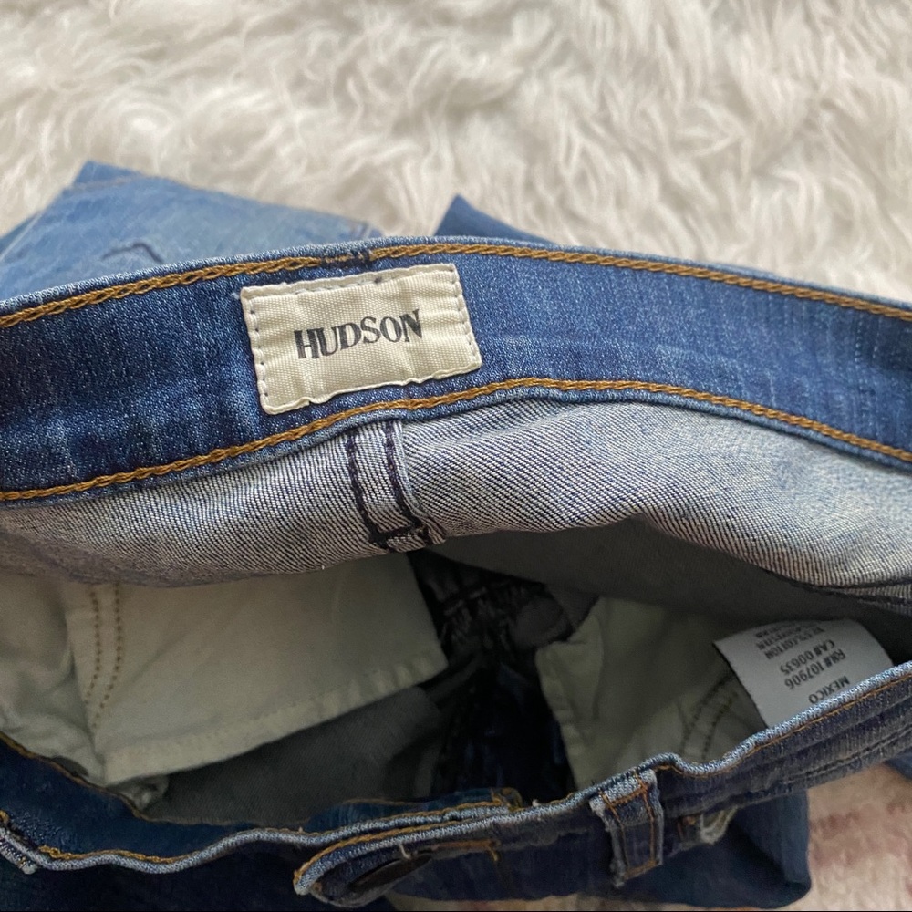 Hudson jeans skinny distressed stretch denim - Picture 6 of 8